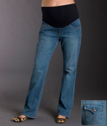 Three Seasons Maternity Bootcut Jeans - Medium Wash