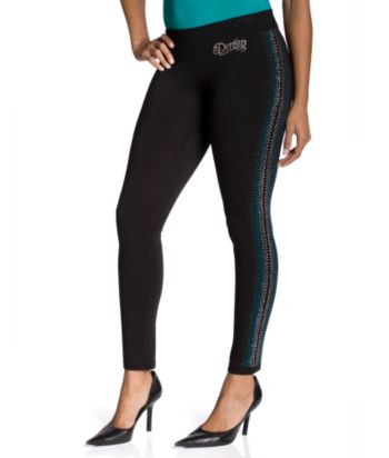 Dereon Juniors' Sequined Venom Leggings - Black