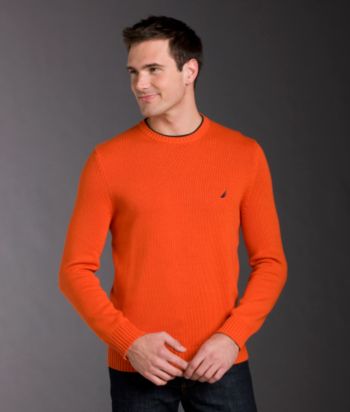 Nautica® Men's Double Collar Crew Sweater