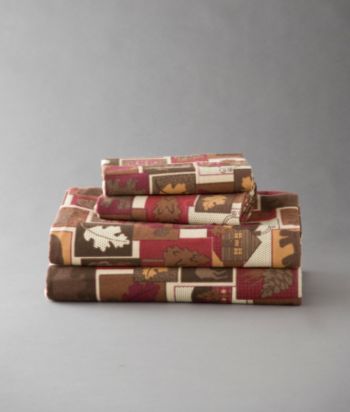 Patchwork Lodge Flannel Sheet Set by LivingQuarters