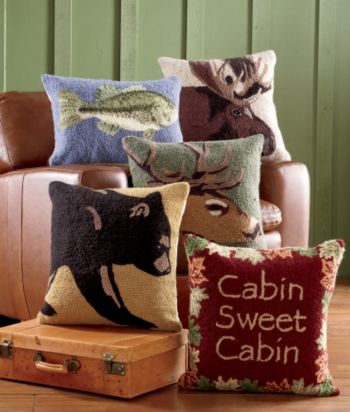 LivingQuarters Lodge Decorative Wool Pillows