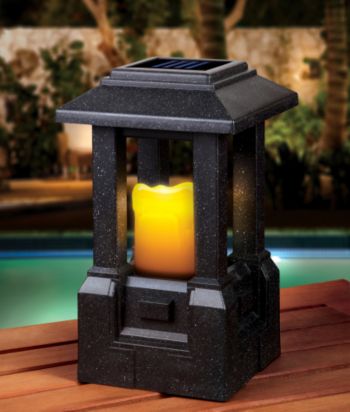 Sarah Peyton® Solar Candle Garden Lantern
