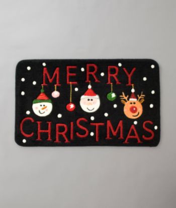 Nourison Printed Holiday Rug - Merry Christmas Ornament