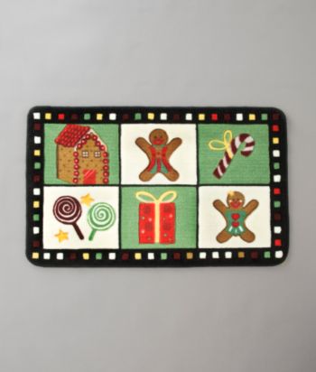 Nourison Printed Holiday Rug - Gingerbread