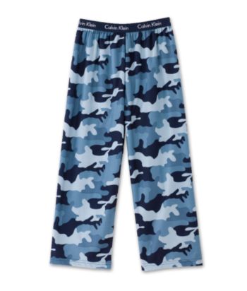 Calvin Klein Boys' 5-16 Lounge Pants - Blue Camouflage