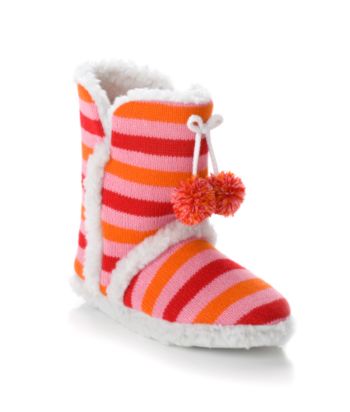Jesco Juniors' Striped Slipper Boots