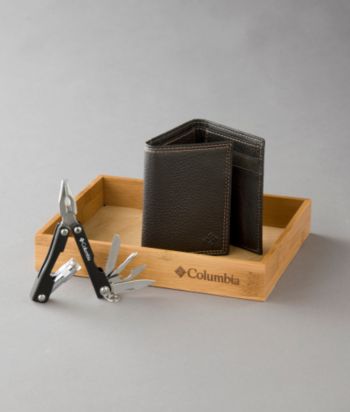 Columbia Wallet/ Multifunction Tool Gift Set - Brown