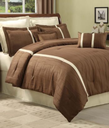 Kabini 8-Piece Bedding Ensemble by Central Park - Brown