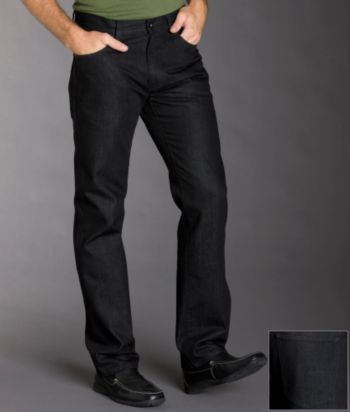 Calvin Klein Jeans® Men's Rinse Black Straight Leg Jeans - Black