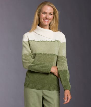 Alfred Dunner® Petites' Ombre Sweater - Sage