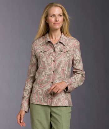 Alfred Dunner® Petites' Paisley-print Jacket - Multi