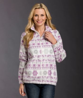 Alfred Dunner® Petites' Biadere Fleece Jacket - Multi