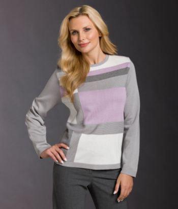 Alfred Dunner® Petites' Colorblock Sweater - Multi