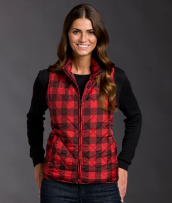 Relativity Buffalo Plaid Nylon Vest