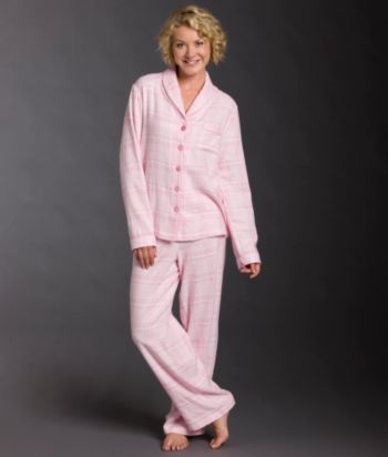 Intimate Essentials® Flannel Pajama Set - Pink Plaid