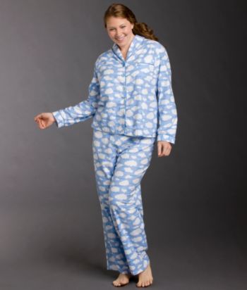 Intimate Essentials® Plus Size Flannel Pajama Set - Luvucloud