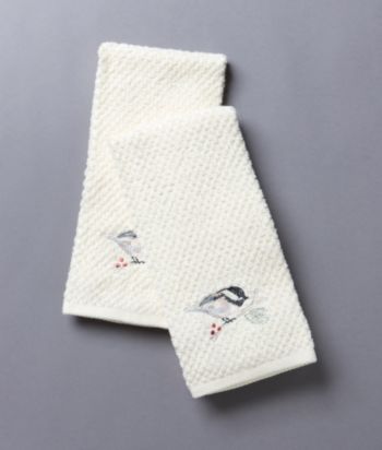 Croscill® 2-Pack Embroidered Towels - Chickadee