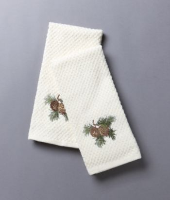 Croscill® 2-Pack Embroidered Towels - Fresh Pines