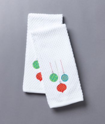 Croscill® 2-Pack Embroidered Towels - Ornaments