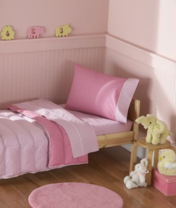 Crispy Pink Toddler 4-pc. Bedding Set by Pem-America, Inc.®