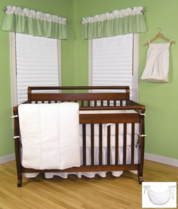 Pique White Baby Bedding Collection by Trend Lab