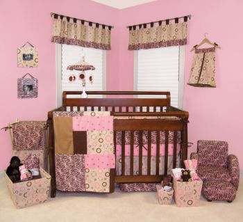 Sweet Safari Baby Bedding Collection by Trend Lab - Pink