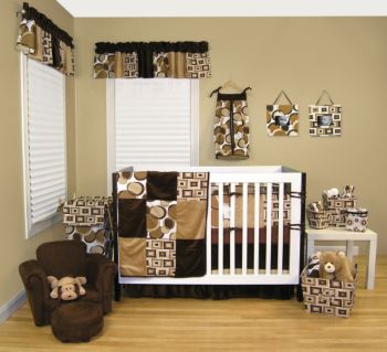 Bubbles Baby Bedding Collection by Trend Lab - Brown
