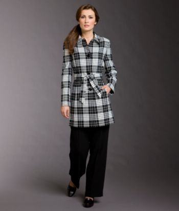 LeSuit® 2-pc. Plaid Coat Suit Set - Black/White