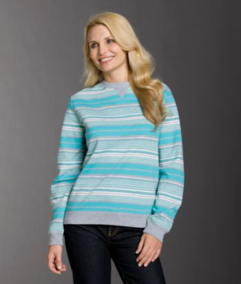 Studio Works Sport Striped Fleece Top