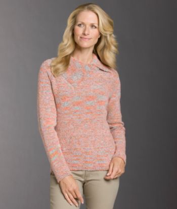 Studio Works Petites' Space-dyed Boucle Envelope Neck Pullover Sweater
