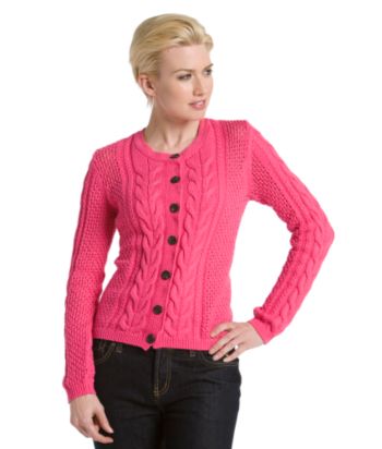 Liz Claiborne New York Petites' Cable-knit Cardigan Sweater