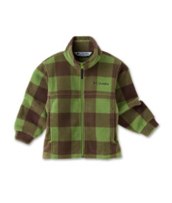 Columbia Boys' 2T-7 Columbia Fleece - Green Plaid