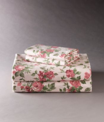 Savannah Rose Flannel Sheet Set by LivingQuarters