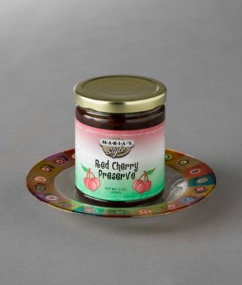 Reid Foods Designer Dish wtih 9-oz. Red Cherry Preserve