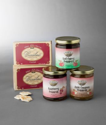 Reid Foods 3 9-oz Jams With Crackers Gift Box