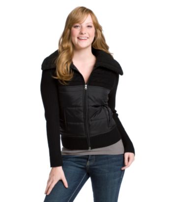 Sweater Project Juniors' Cable-knit Sweater Jacket