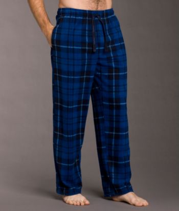 Perry Ellis® Men's Plaid Microfleece Pants