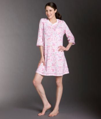 KN Karen Neuburger® Hot Coldture Long Sleeve Nightshirt - Snow Lady
