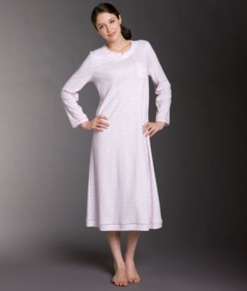 KN Karen Neuburger® Hot Coldture Long Sleeve Nightgown - Pink Star