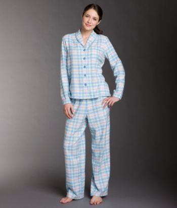 Intimate Essentials® Flannel Pajama Set - Artica Multi Plaid