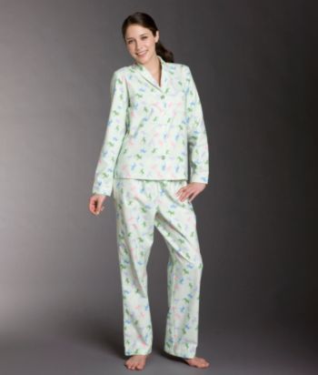 Intimate Essentials® Flannel Pajama Set - Pastel Moose