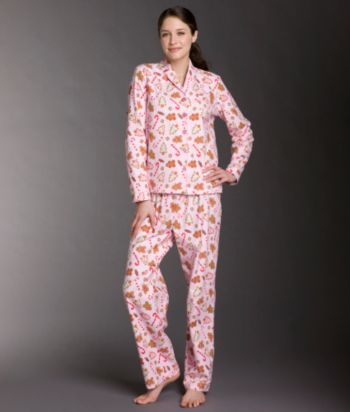 Intimate Essentials® Flannel Pajama Set - Pink Sweets