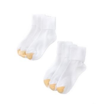 GOLD TOE® Turn Cuff 6-Pack Socks - Extended Sizes
