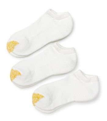 GOLD TOE® All Day Comfort Low Cut 3 Pack Socks - White