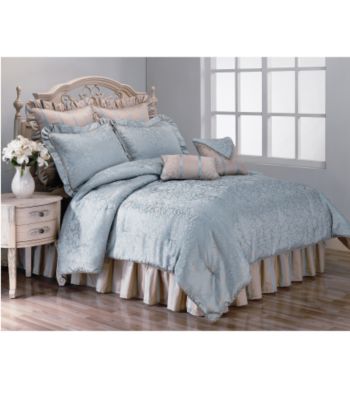 Felicity 8-Piece Compforter Set Blue by Zenitex