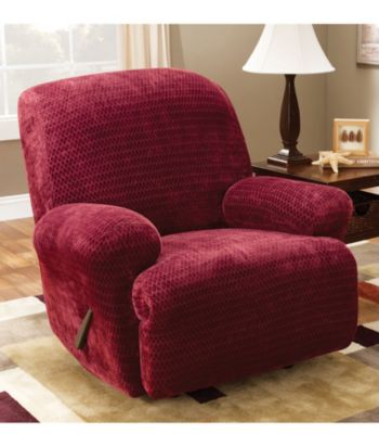 Sure Fit® Stretch Royal Diamond 1-Piece Recliner Slipcover