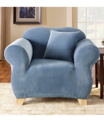 Sure Fit® Stretch Pique 1-Piece Chair Slipcover