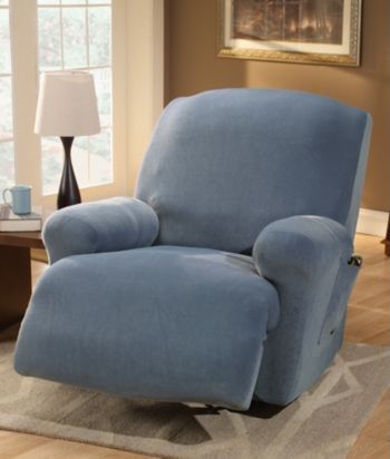 Sure Fit® Stretch Pique 1-Piece Recliner Slipcover