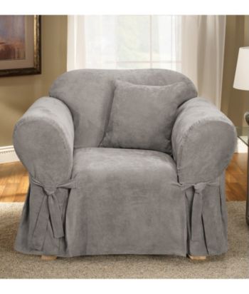 Sure Fit® Soft Suede 1-Piece Chair Slipcover