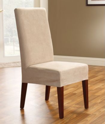 Sure Fit® Soft Suede Dining Room Chair Slipcover - Short